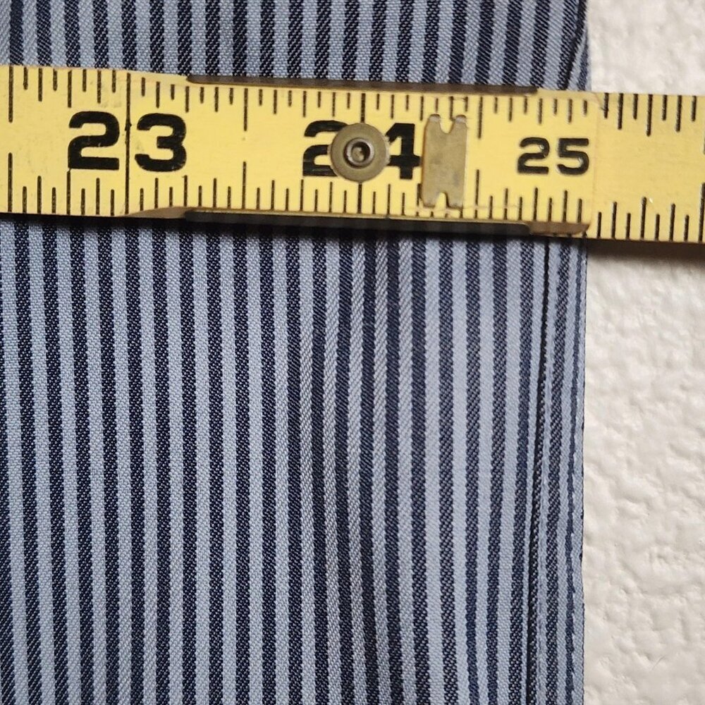Dixxon Workforce Shirt Mens XL Blue Striped Short Sleeve Button Up Workwear - Picture 10 of 10